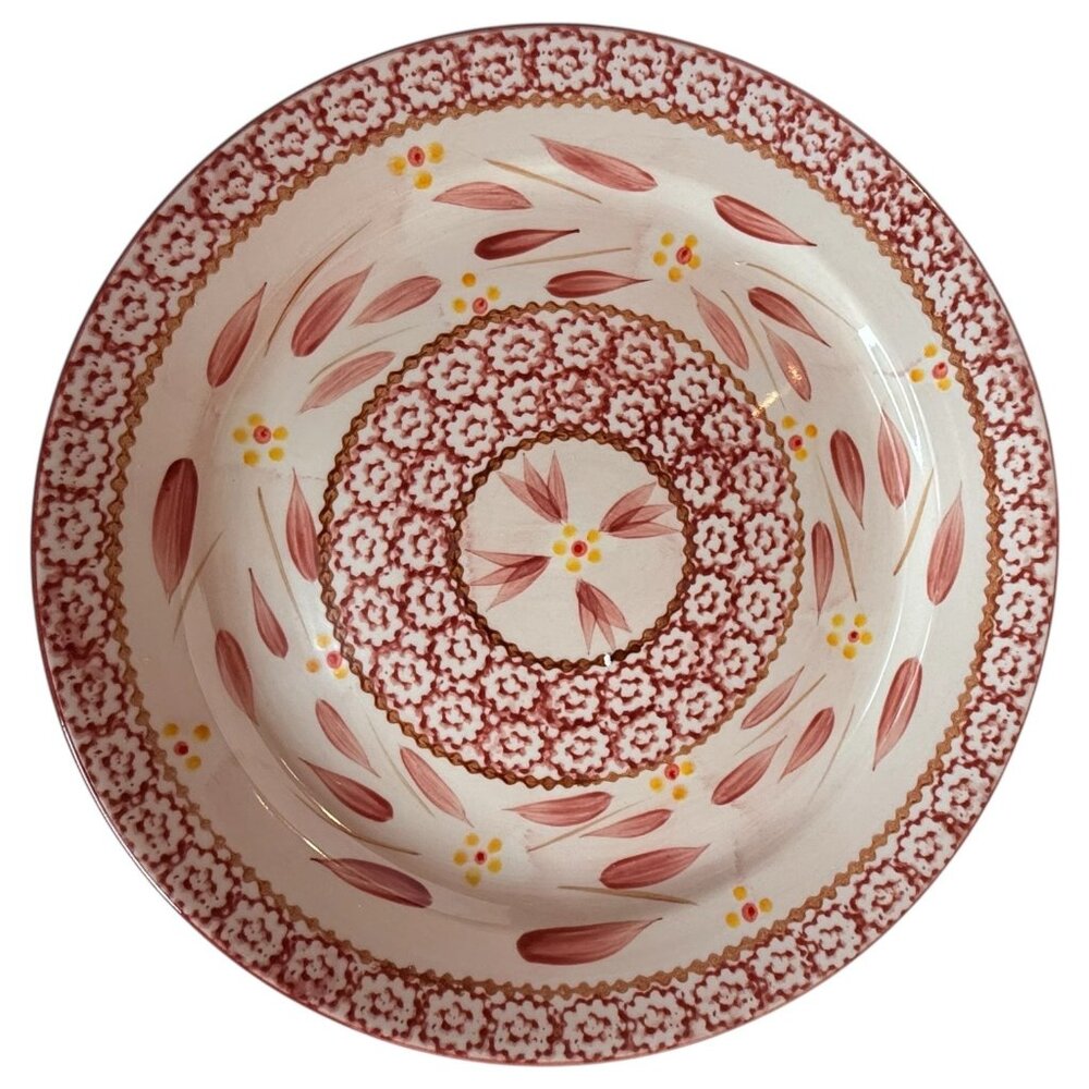 TempTations By Tara Old World Collection Cranberry Salad Plates 8" Set Of 4 Red - Picture 8 of 10